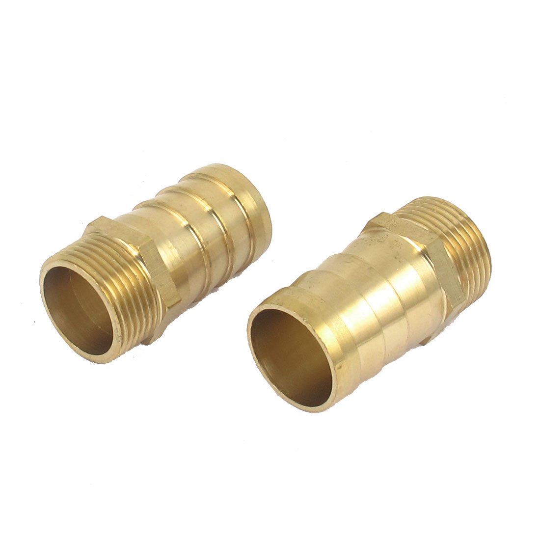 Sourcingmap 3/4BSP Male Thread to 25mm Hose Barb Straight Adapter Coupler 2PCS