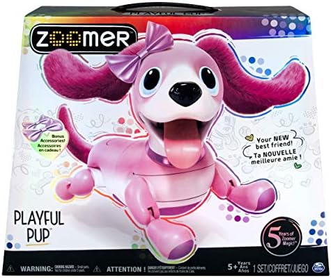 Zoomer Playful Pup Interactive Pink 