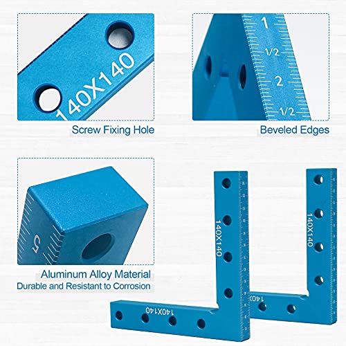 90 Degree Positioning Squares Right Angle Clamps Aluminum Alloy