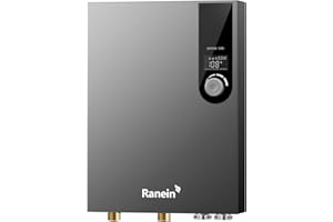 Ranein Electric Tankless Water Heater, 18kW 240V on Demand Instant Endless Water Heater with LED Temperature Display for Resi