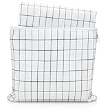 Splat Mat by Honeyed- Grid - Large High Chair Floor Splash Mat Activity Art Mat