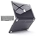 IBENZER Compatible with MacBook Pro 13 Inch Case 2015 2014 2013 end 2012 A1502 A1425, Hard Shell Case with Keyboard Cover for Old Version Apple Mac Pro Retina 13, Crystal Jet Black, MMP13R-CYBK+1