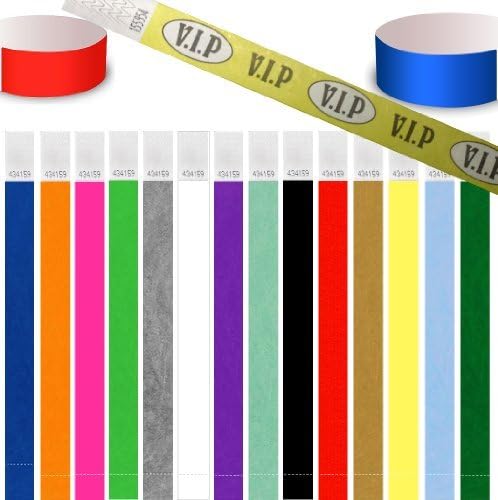 1,000 Tyvek Paper Security Event Wristbands (aqua, 1" (25mm))