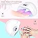 MINGER 48W UV LED Nail Dryer Nail Lamp, Two Hands Curing Lamps with UV Shield Gloves, Auto Nail Light with Sensor for UV Gel Polish, 30s 60s Low Heat Mode Timers
