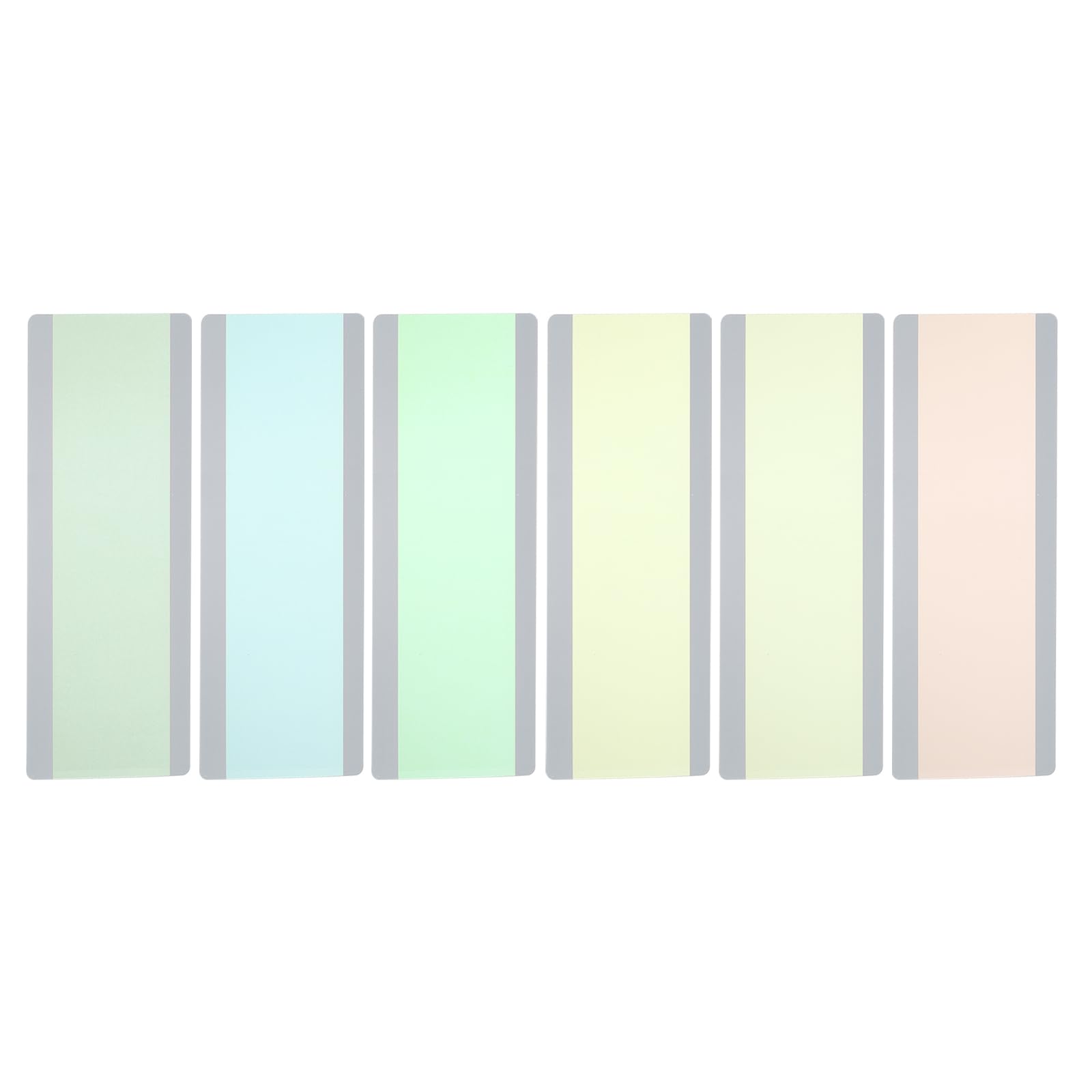 PATIKIL Guided Reading Strips, 6 Pcs Reading Tracking Ruler Highlight Strips Colored Overlay Highlight Bookmarks Help with Dyslexia Teacher Education Supplies(Low Saturation Colours)