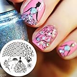 Born Pretty Nail Art Stamp Template Image Plate Rose Queen Theme BP25