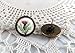 Thistle glass cabochon stud Earrings