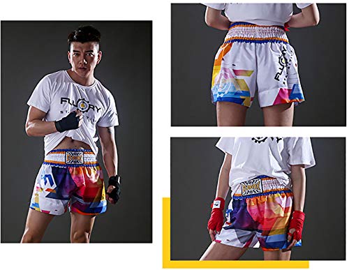 image for FLUORY Muay Thai Fight Shorts,MMA Shorts Clothing Training Cage Fighti
