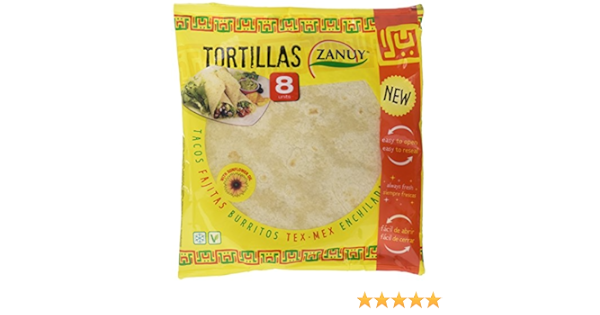 Zanuy Tortilla de Trigo - 325 gr : Amazon.es: Alimentación y ...