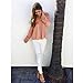 Sunward(TM) Women Off Shoulder Casual Long Sleeve Lace T-Shirt (Medium, Pink)