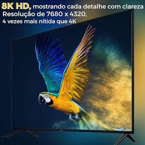 CABO HDMI 8K • 2.1 UHD • 144Hz • MTS • 3D, 48 GBPS, HDR, TV • Games em geral • Conector Banhado Ouro • 1,5 Metros • Premium