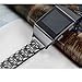 bayite Metal Bands Compatible with Fitbit Ionic Replacement Band with Rhinestone Bling Adjustable Bracelet, Black