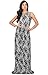 KOH KOH Womens Sleeveless Floral Lace Print Summer Cocktail Long Gown Maxi Dress