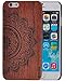 XIKEZAN iPhone 6/6S 4.7inch Wooden case Genuine Handmade Natural Wood Backplate Hard PC Hybrid Snap Protective Case and Slim back cover