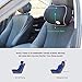 Travel Ease Car Lumbar Support Back Cushion & Headrest Neck Pillow Kit for Seat Cushion Memory Foam Erognomic Design Universal Fit for Car Seat with Back Pain Relief (Black)