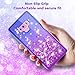 Galaxy Note 9 Case, LK [Gradient Quicksand Series] Glitter Floating Flowing Sparkle Flexible TPU Bling Diamond Clear Protective Case for Samsung Galaxy Note 9 - Purple