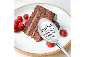 Funny Coffee Spoons Gifts for Best Friend, Women, Teen Girls & Boys - Stocking Stuffers for Men & Coworkers - Inspirational E