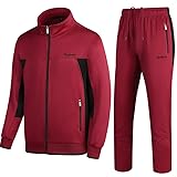 PUMPITU Men's Casual Athletic Tracksuit Long Sleeve