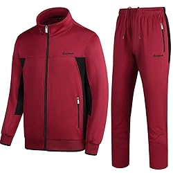 PUMPITU Men's Casual Athletic Tracksuit Long Sleeve