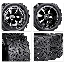Hobbypark PreGlued 12mm Hex Wheels and Tires for