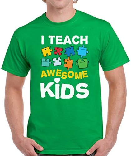 Pekatees Teach Awesome Kids Shirt For Men Autism Awareness Shirts For Men