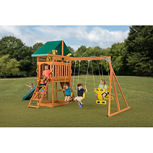 Sky View Cedar Backyard Playset W: 17'10