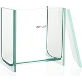 stonylab TLC Developing Tank, Heavy Duty Borosilicate Glass Square Chromatography TLC Developing Chamber with Lid for Lab Research, 3.94 x 3.94 inch