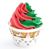 KwikCake Mini Christmas Cupcake Wrappers x 50pcs. Choose from 2 Xmas holders.