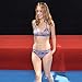 Sexybody Printing Push Up Top & Triangle Bottom Women Swimwear Bikini Blue-Colorful Small