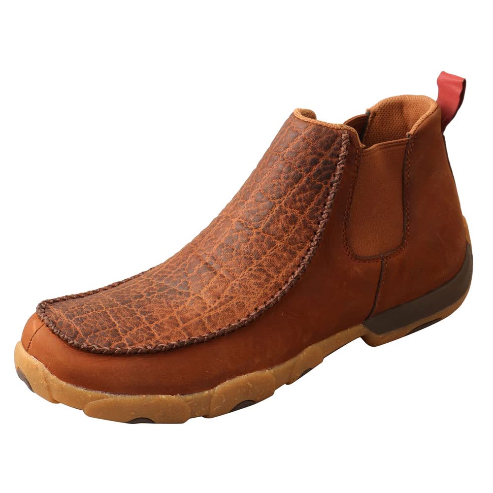 Twisted X Men's 4" Chelsea Driving Moc, Moc Toe with CellSole, Tan & Spice, 13 M Image