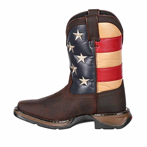 Durango Baby DBT0159 Western Boot, Brown and Union Flag, 10 M US Toddler