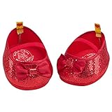 Build A Bear Workshop Red Sparkle Bow Flats