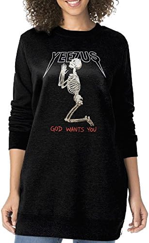 Round Neck Long Sleeve Kanye West-Yeezus Tour Merchandise Sweater Dress Top