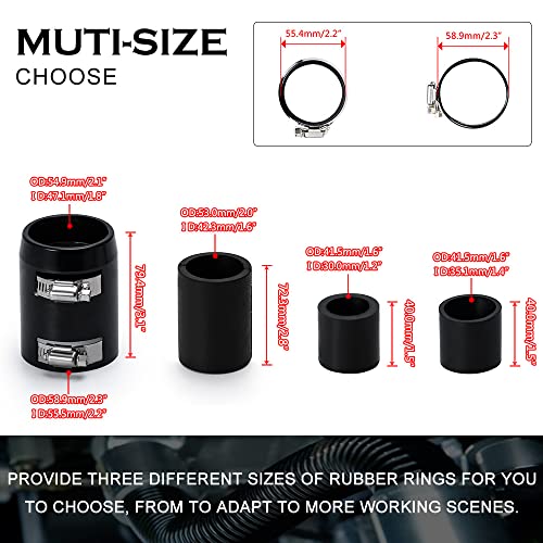 Hypertune Universal 48" Stainless Steel Radiator Flexible Coolant Water Hose Kit With photo 9