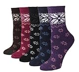 ProEtrade Fashion Soft Casual Thick Warm Wool Winter Socks For Women - 5 Pairs