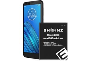 SHENMZ KE40 Battery, [Upgraded] 4800mAh Ultra High Capacity Lithium Ion Replacement Battery for Moto E6 KE40 XT2005 XT2005-1 XT2005-3 XT2005-4 XT2005-5