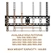 Loctek Super Slim T7M Low Profile Tilt TV Wall Mount Bracket 165 lbs Loading Capacity Max VESA 600 x 400 for 32-65 inch LCD LED Plasma TVs