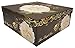 ALEF Elegant Decorative Themed Nesting Gift Boxes -3 Boxes- Nesting Boxes Beautifully Themed and Decorated - Perfect for Gifts or Simple Decoration Around The House! (Black & Gold Flower)
