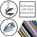 Firefly Craft Rainbow Heat Transfer Vinyl Bundle for Shirts - HTV Vinyl Bundle - Iron On Vinyl for Cricut and Silhouette Transfers - Iron on Vinyl Sheets - 6 Sheets per Pack (12