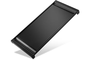 EIOLWJIEO UPGRADED WB31X24738 Non-stick Griddle Replacement for GE Appliance Gas Stove, Cast Aluminum Griddle, Stove Top Griddle for GE Center Part, Food-grade Coating Nonstick Griddle「PFOS, PFOA Free」