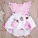 Newborn Infant Baby Girls Dress Floral Flutter Lace Sleeve Dresses Ruffle Romper Skirts Summer Clothes