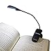 Durable Ultra Bright Reading Clip On Book Light for Bed - Adjustable Clamp for Paperback and Hardcover Novels - Portable Lightweight Great to Travel with Rechargeable Batteries & Dimmable Brightness