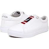 Nautica Women's Slip-On Sneakers – Casual Low-Top Walking Shoes – Comfortable No-Lace Fashion Tennis Style