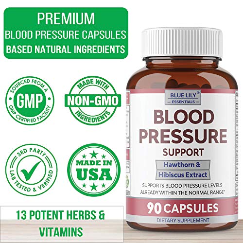 Blue Lily Blood Pressure Support Supplement Advanced Natural
