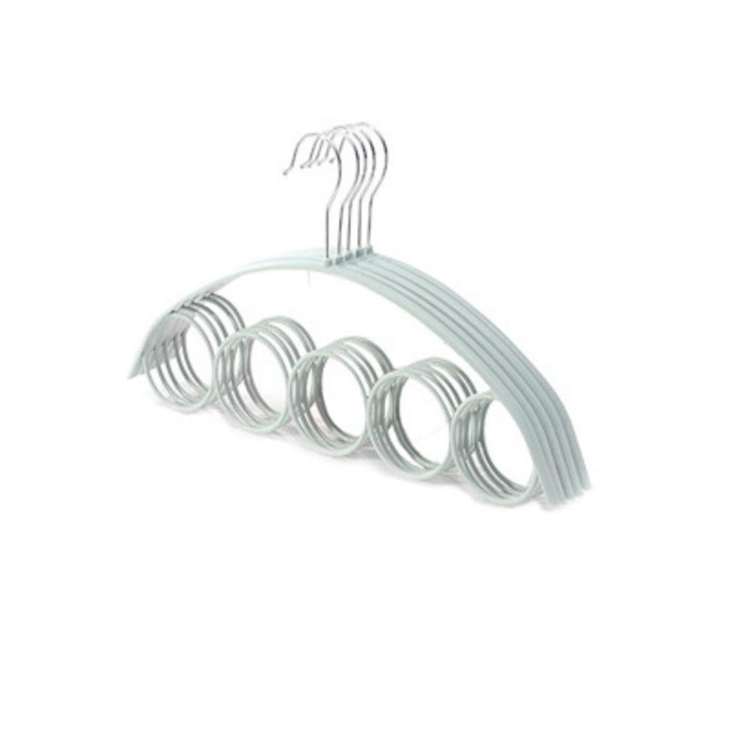 XLEVE 1PC 5 Hole Scarf Wraps Shawl Storage Hanger Ring Rope Slots Holder Hook Ring Ties Hanger Belt Rack Scarves OrganizerHolder Hook (Color : B)