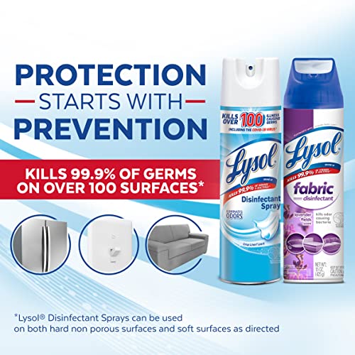 Lysol Disinfectant Spray + Fabric Disinfectant, Sanitizing and