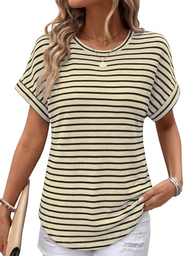 Womens Summer Tops 2026 Trendy Short Sleeve
