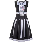 Ruikajia Womens' Darth bb-8 Rey Leia Costume Suit for Adult Halloween Cosplay Suit Costume Halloween Cosplay Dress