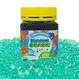 Magic Beadz - Turquoise Gel Water Beads - Transparent Jelly Pearls - Vase Filler - Wedding Centerpiece - Candles - Flower Arrangements - Over 20,000 Beads