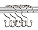 Utopia Bedding Double Glide Roller Shower Curtain Hooks, Double Sided Rings, Rust Proof Shower Curtain Hooks, Bronze